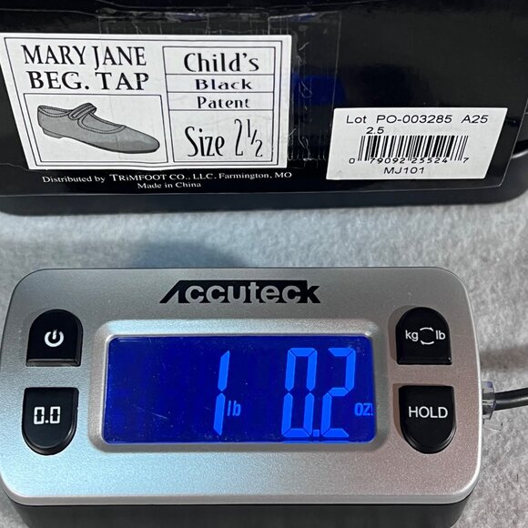 Dance Class Mary Jane Beginner Tap Shoes Childs Size 2.5 Black Patent Size New - Picture 13 of 13